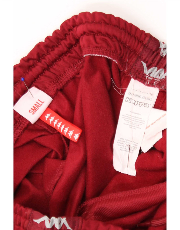 Pantaloni da tuta con grafica da uomo Kappa Small Borgogna in poliestere
