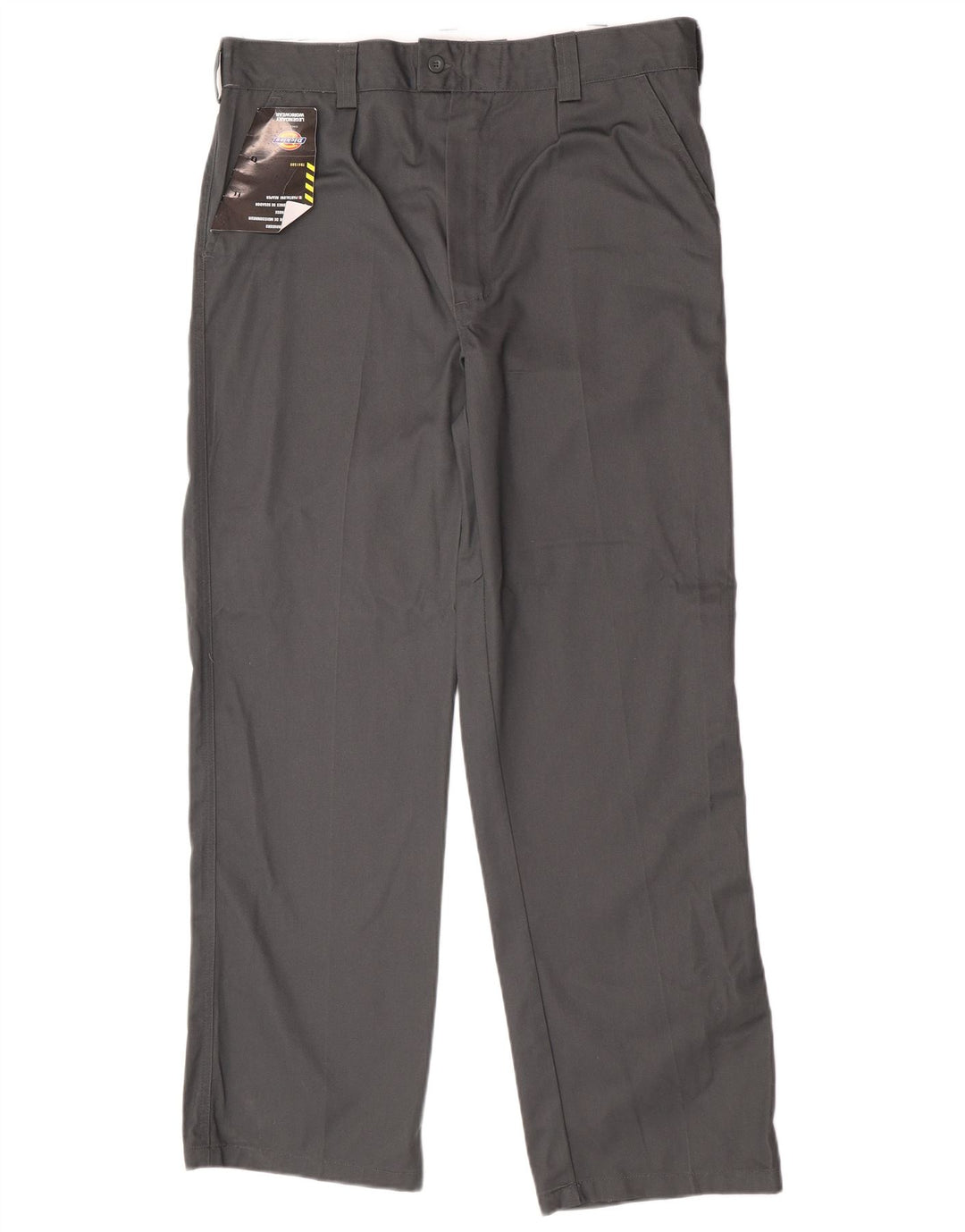 Pantaloni chino dritti da uomo Dickies W38 L32 poliestere grigio