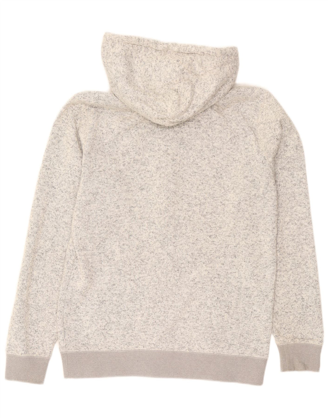 Maglione con cappuccio e zip da uomo Quiksilver, grande poliestere chiazzato grigio