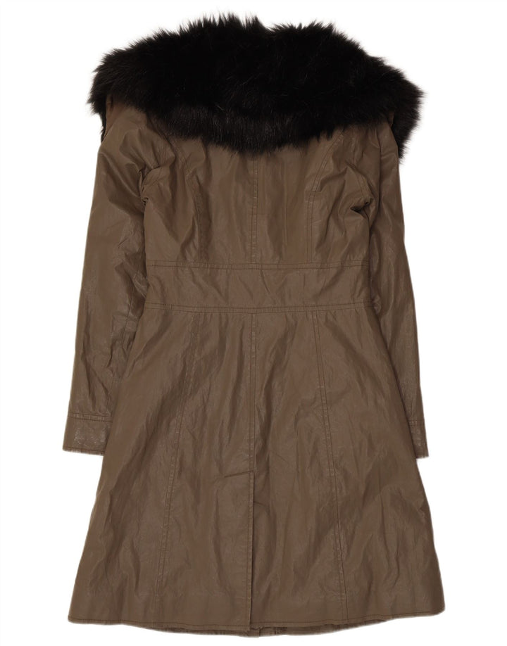 Cappotto da donna Dkny UK 6 XS Khaki Ramie