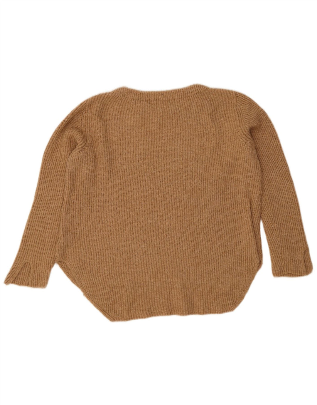 Maglione maglione con scollo a barca da donna Marks & Spencer UK 14 Large Beige Poliammide