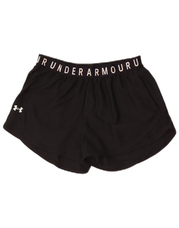 Under Armour Womens Heat Gear Loose Fit Sport Shorts UK 14 Large Black