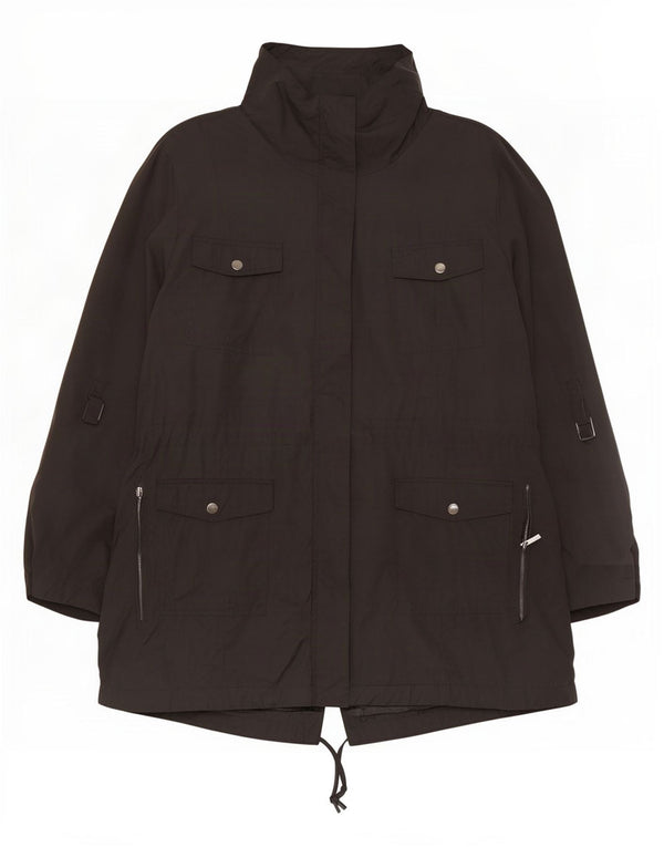 Giacca parka oversize autografa da donna Marks & Spencer UK 20 2XL nera