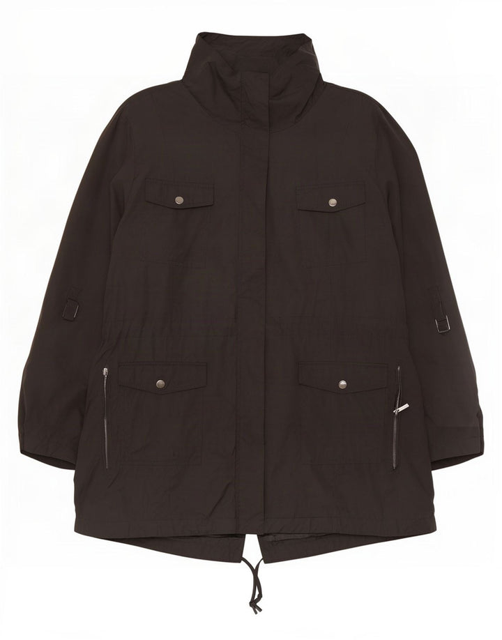 Giacca parka oversize autografa da donna Marks & Spencer UK 20 2XL nera