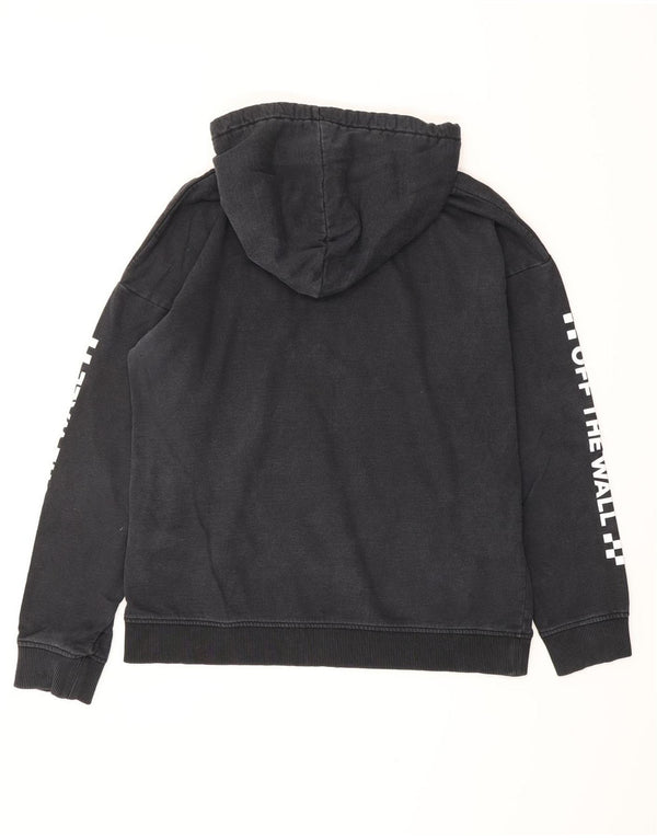 Felpa con cappuccio oversize con grafica da donna VANS UK 16 Large in cotone blu navy