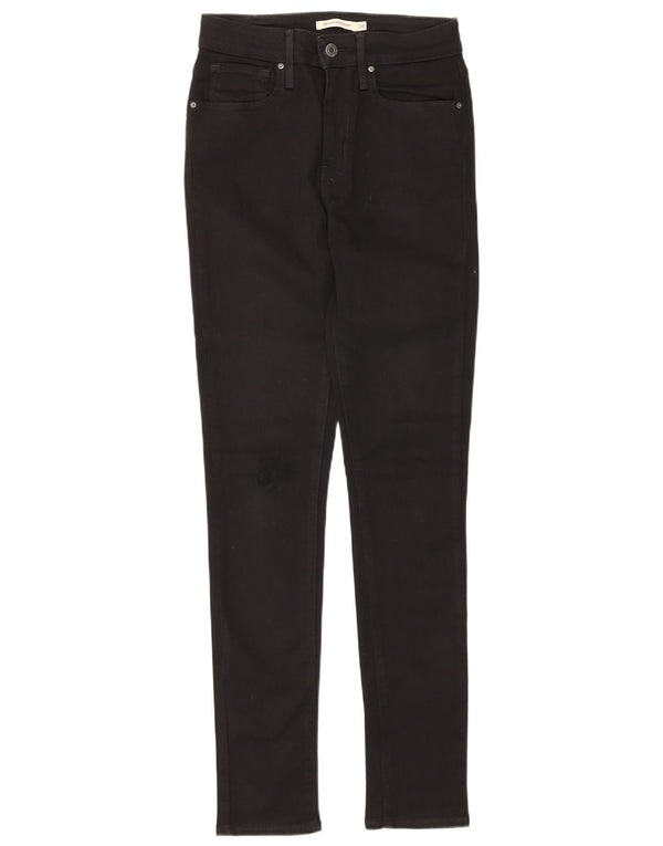 Jeans skinny a vita alta Levi's 721 da donna W28 L30 cotone nero