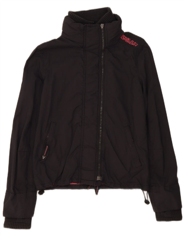 Giubbotto bomber da donna Superdry UK 14 nylon nero medio