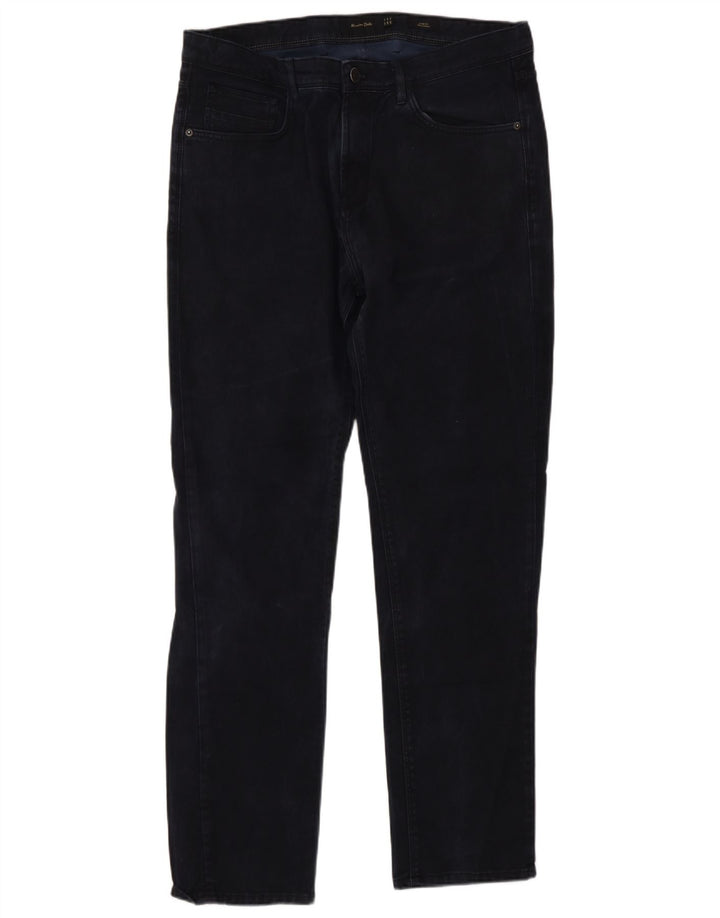 Jeans slim da uomo Massimo Dutti EU 44 Large W34 L30 Blu navy
