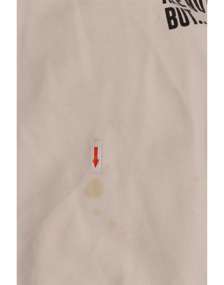 Felpa Zara da donna con vestibilità regolare con grafica, grande bianca