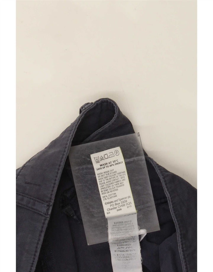 Pantaloni corti da donna Marks & Spencer UK 12 medi W32 L24 Blu navy