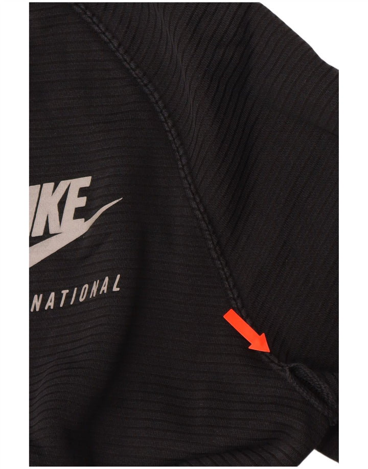 NIKE Felpa da uomo Maglione grande cotone a righe nere