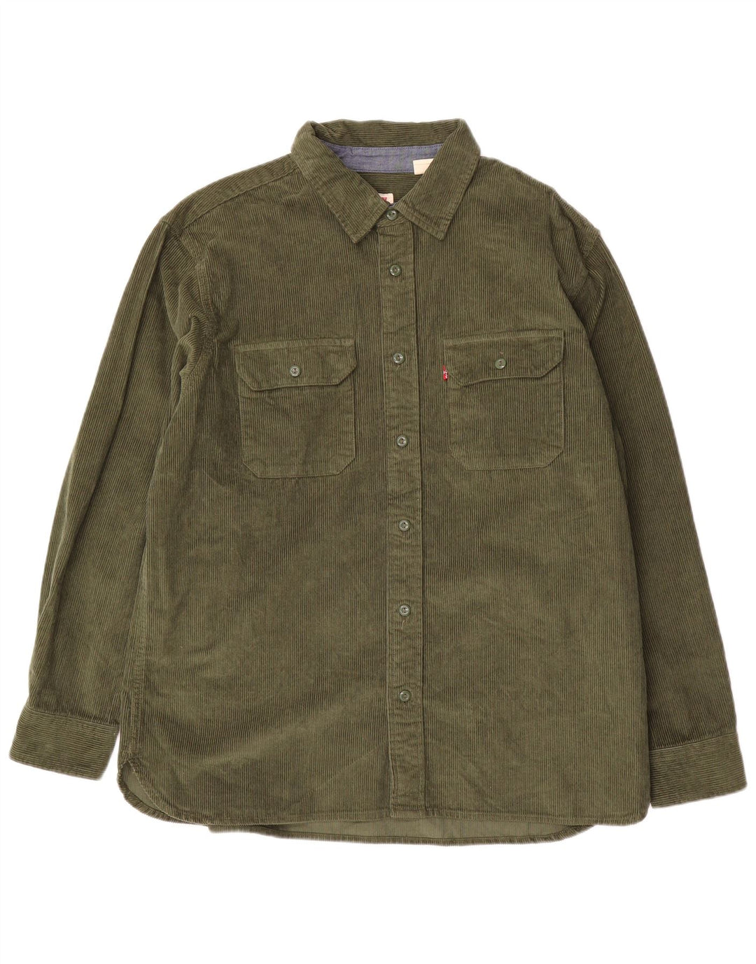 Levi's Camicia da uomo rilassata in velluto a coste grande in cotone verde