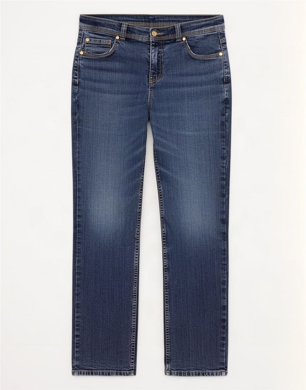Jeans dritti da donna Marks & Spencer UK 14 Large W32 L29 Cotone blu