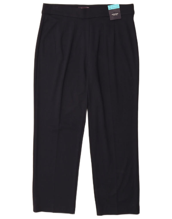 Pantaloni casual da donna Marks & Spencer UK 14 Large W32 L29 Blu navy