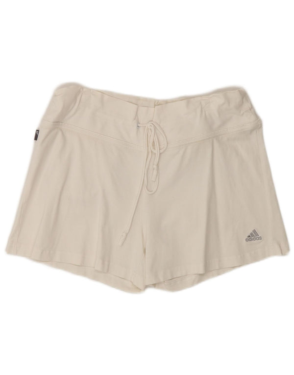 Pantaloncini sportivi da donna Adidas UK 18 XL cotone bianco
