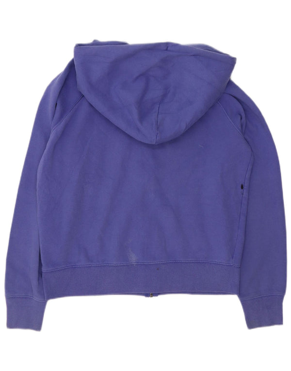 Maglione con cappuccio e zip grafica da donna Gap UK 16 grande cotone viola