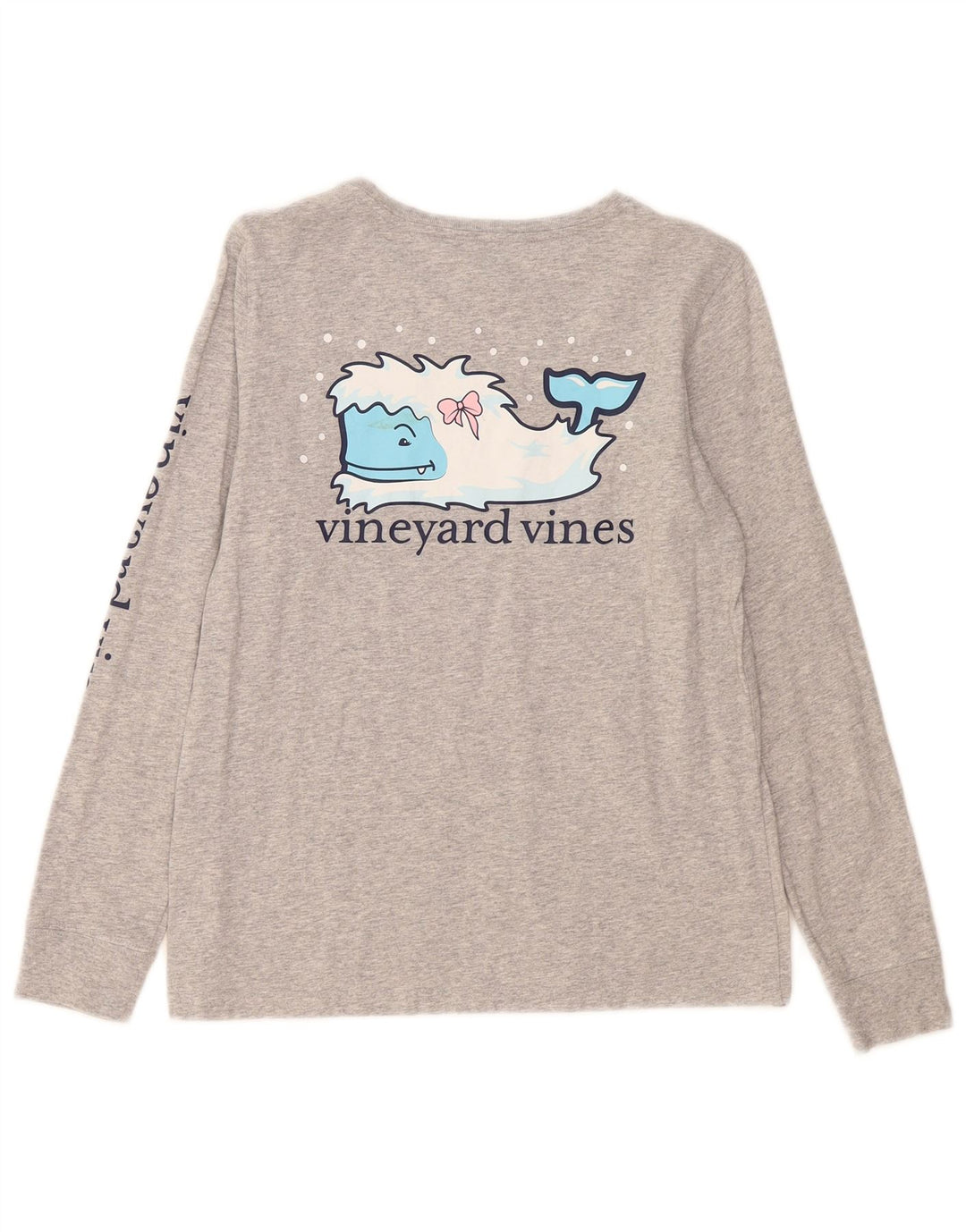 Top grafico da donna a maniche lunghe Vineyard Vines UK 10 piccolo grigio chiazzato