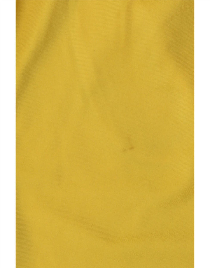 Pantaloncini sportivi grafici da uomo Kappa in poliestere giallo medio