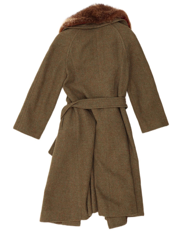 Cappotto da donna Aquascutum UK 10 Small Khaki New Wool