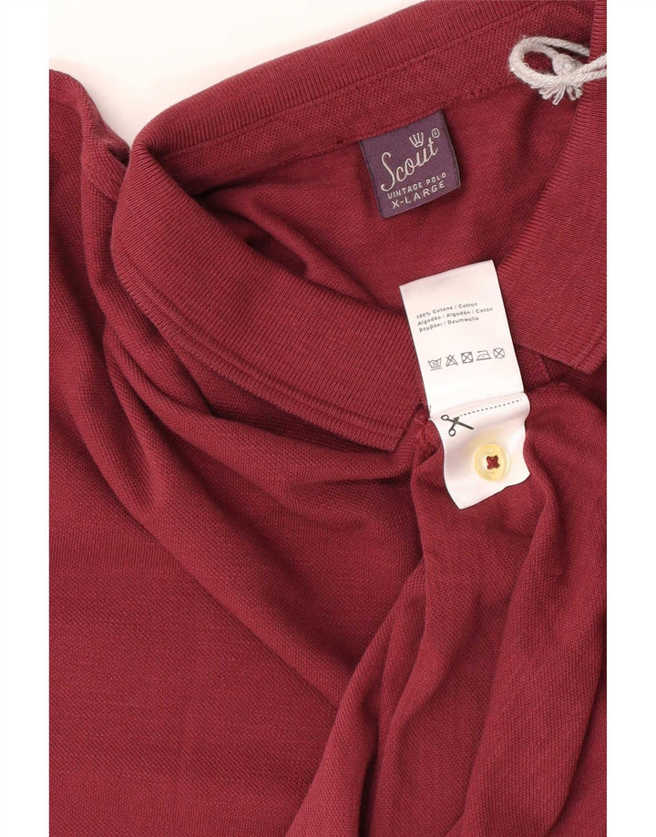 Polo da uomo Scout XL in cotone marrone