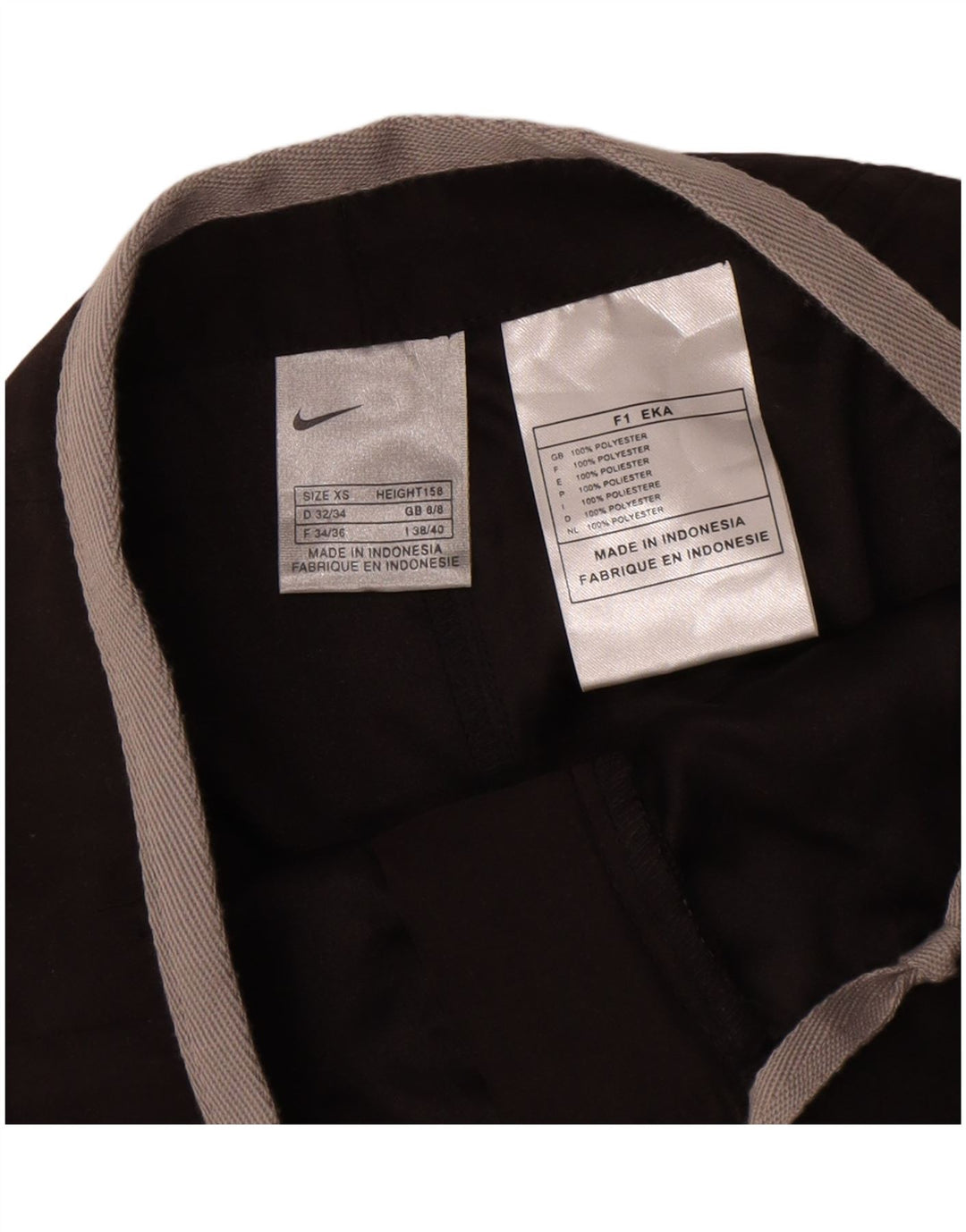 Pantaloni della tuta da donna Nike UK 6 XS poliestere nero