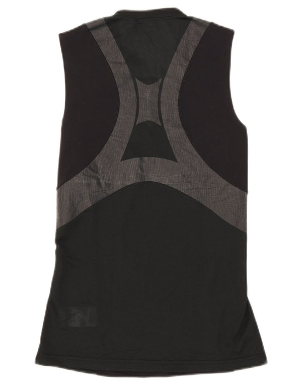 Canotta Reebok da donna UK 12/14 Medium Black Colourblock Cotton