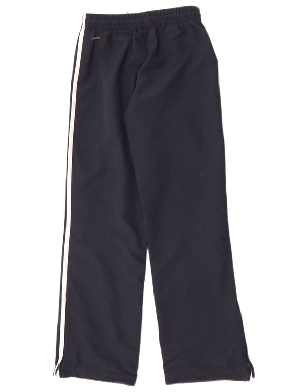 Pantaloni della tuta Adidas da ragazzo Clima 365 11-12 anni in poliestere blu navy