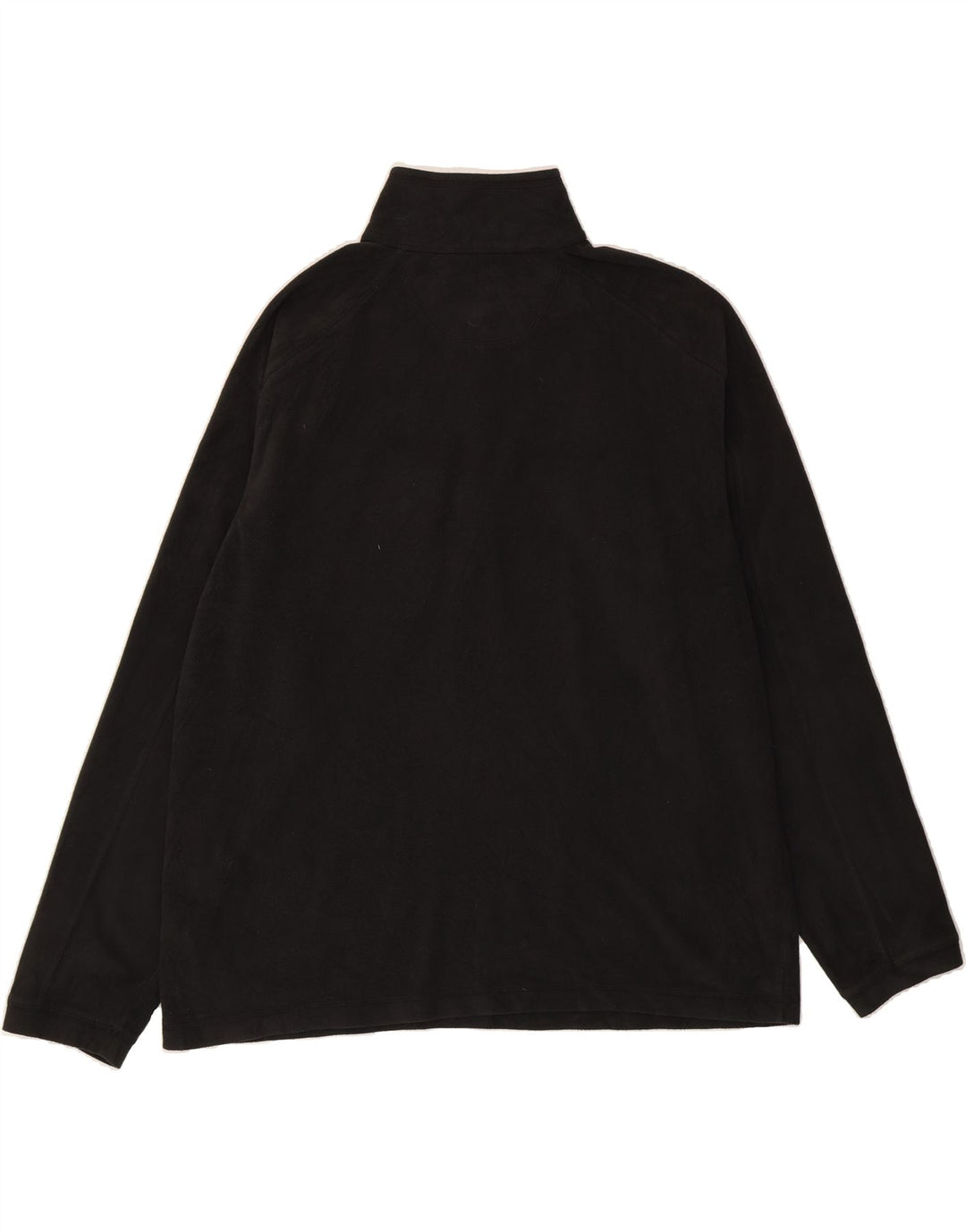 L.L.BEAN Mens Zip Neck Fleece Jumper Large Black Polyester Vintage L.L.Bean and Second-Hand L.L.Bean from Messina Hembry 