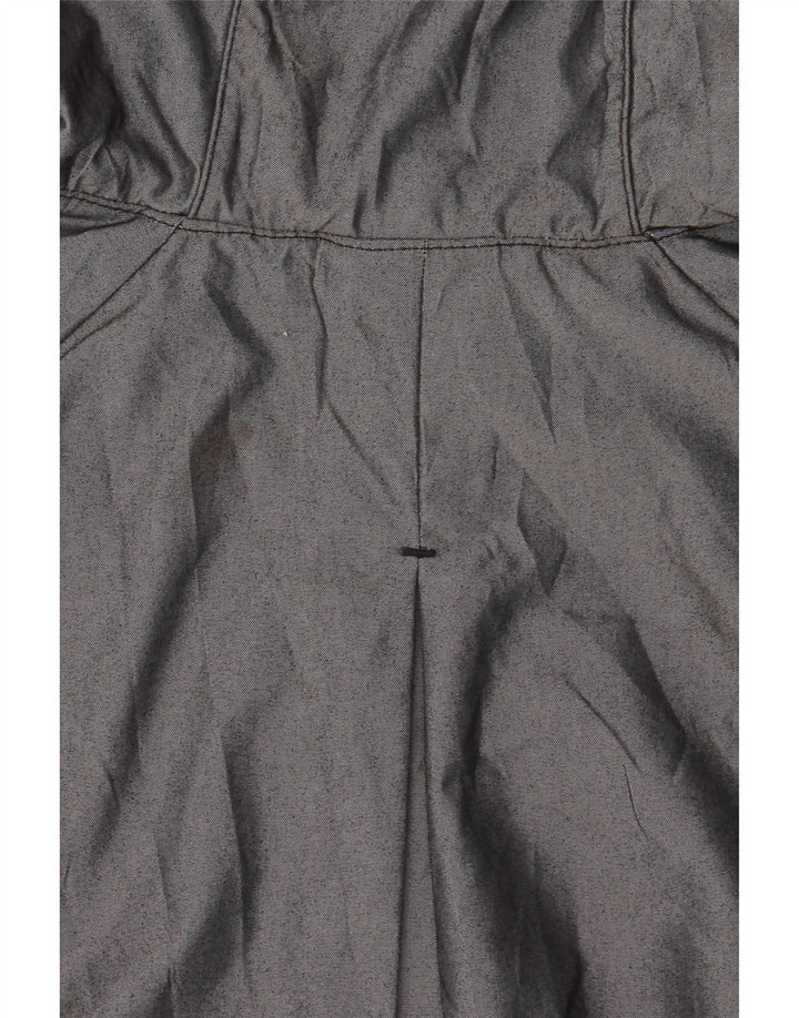 Giacca antipioggia con cappuccio Nike da uomo UK 38 Nylon color block grigio medio