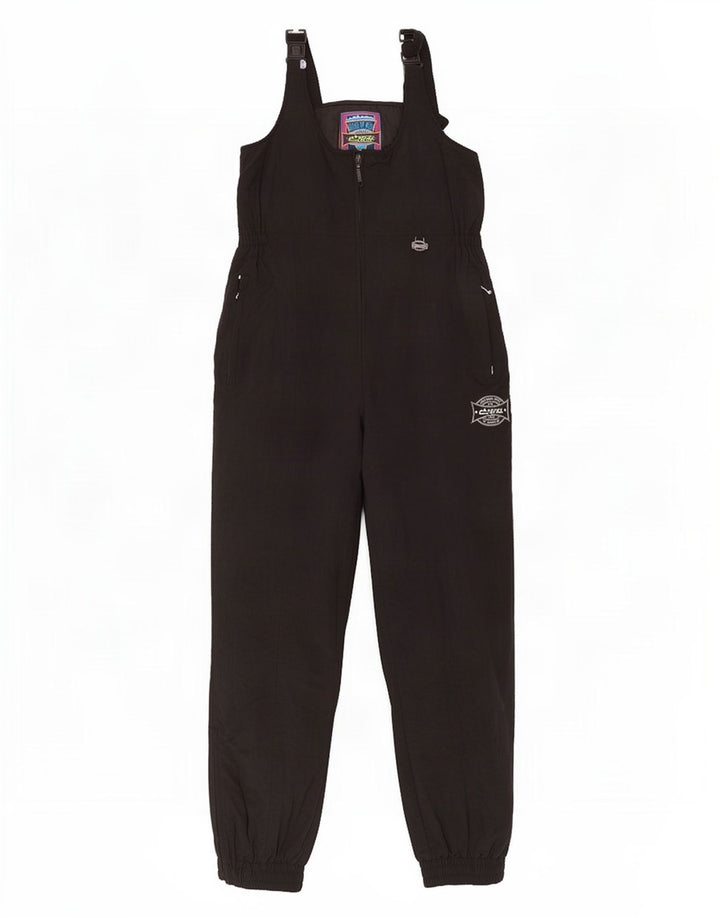 Pantaloni da sci da uomo Campri salopette grandi in nylon nero