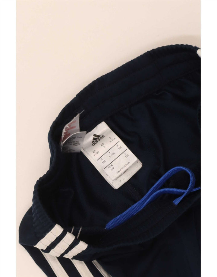 Pantaloni da tuta da ragazzo Adidas Joggers 9-10 anni in poliestere blu navy