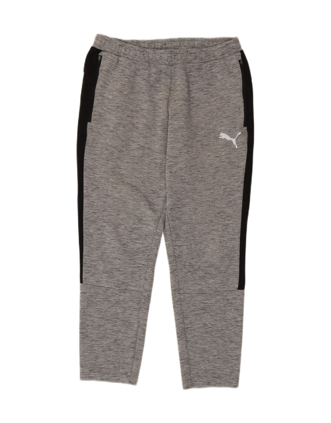 Pantaloni da tuta da uomo Puma Large in cotone color block grigio