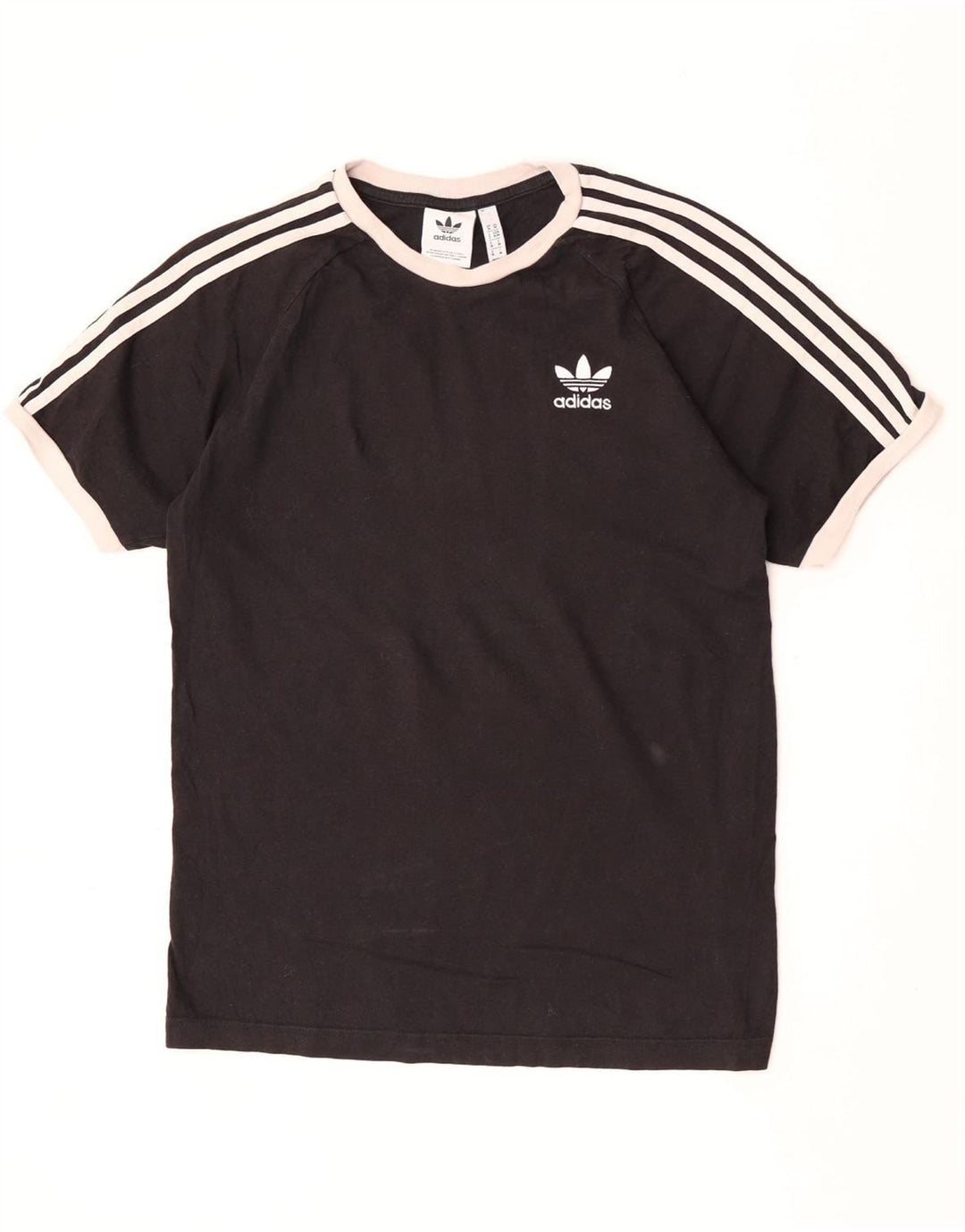 T-shirt Adidas da uomo Top media in cotone nero