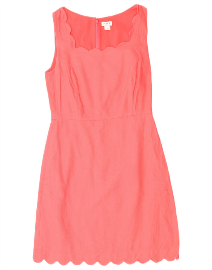 J. CREW Abito da donna senza maniche a trapezio US 6 cotone rosa medio