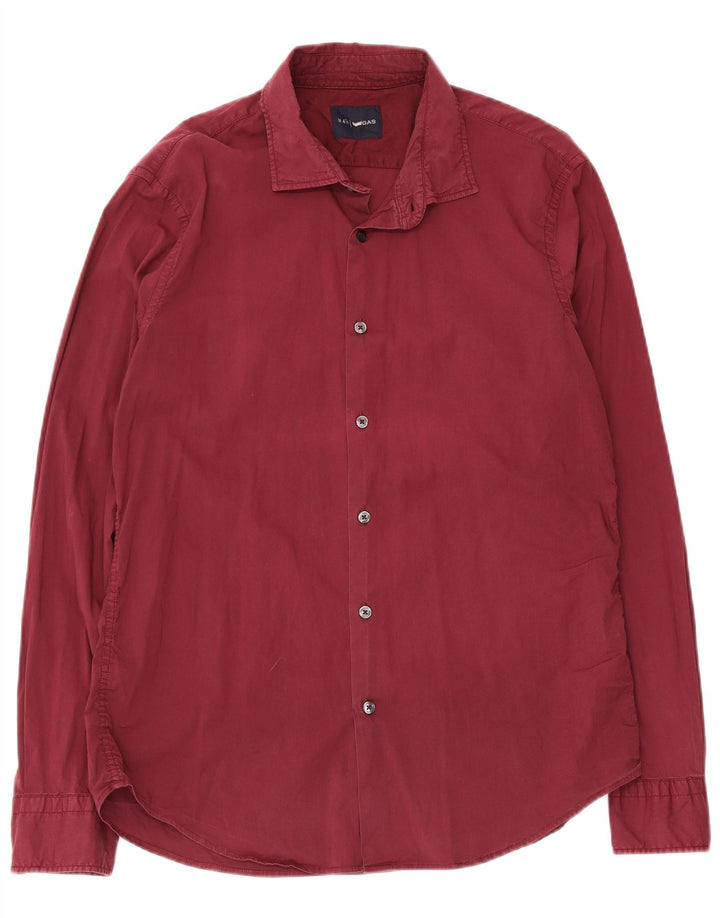 Camicia Uomo Gas XL Cotone Bordeaux