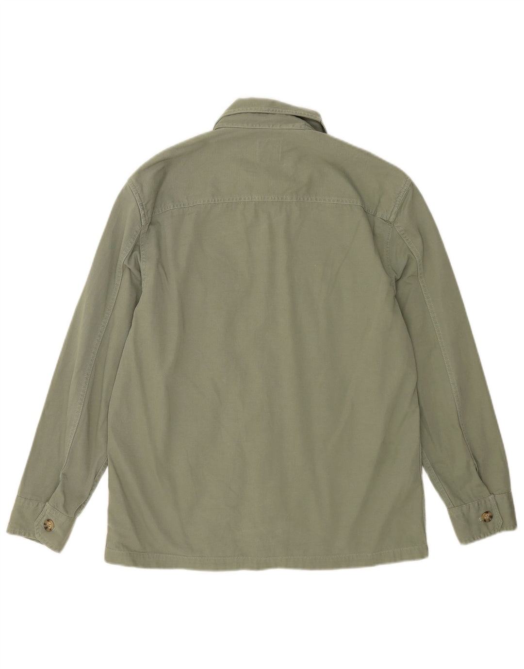 Camicia overshirt da uomo Marks & Spencer in cotone verde medio