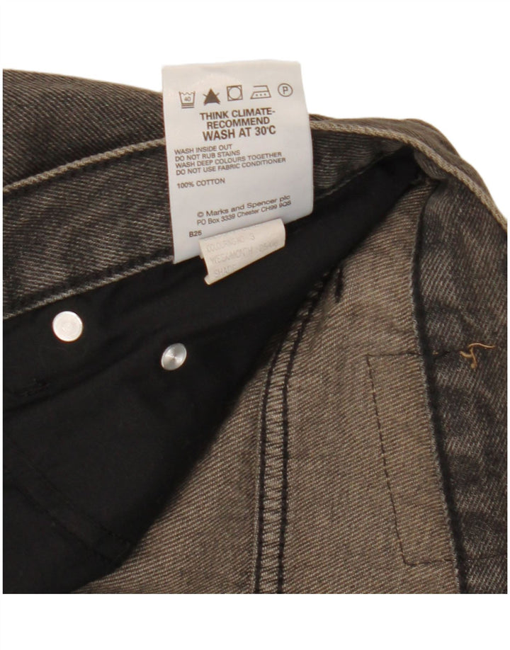 Jeans dritti Marks & Spencer da uomo blu Harbour W34 L26 cotone grigio