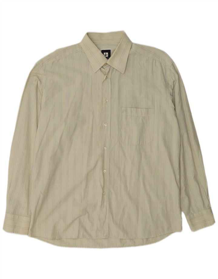 Camicia da uomo Roccobarocco taglia 43 17 XL a quadri beige