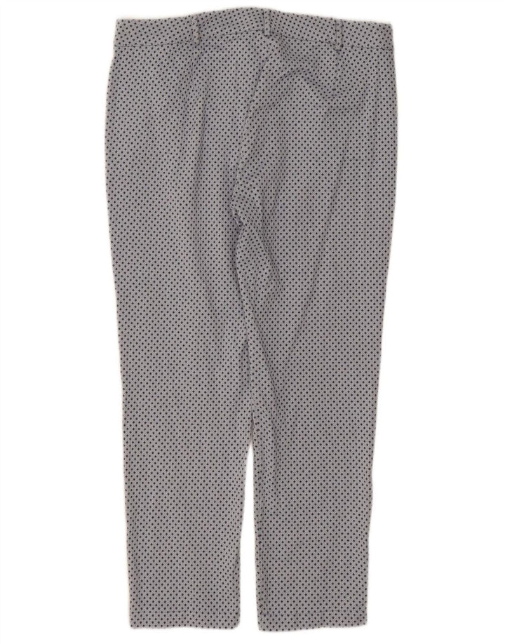 PENNY BLACK Womens Slim Cropped Trousers W32 L26 Grey Geometric