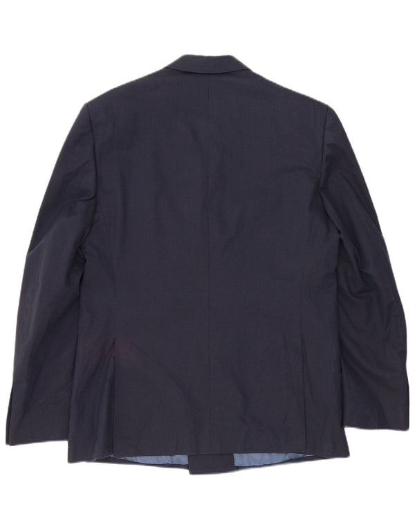 Giacca blazer doppiopetto da uomo Marks & Spencer UK 42 grande blu navy