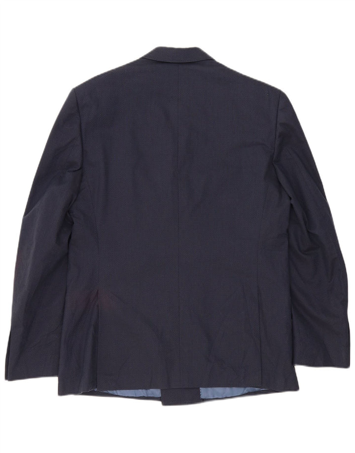 Giacca blazer doppiopetto da uomo Marks & Spencer UK 42 grande blu navy