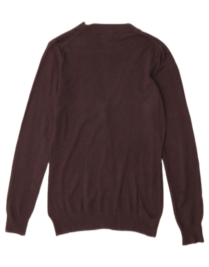 Maglione cardigan da donna Zara UK 12 Viscosa grigio medio