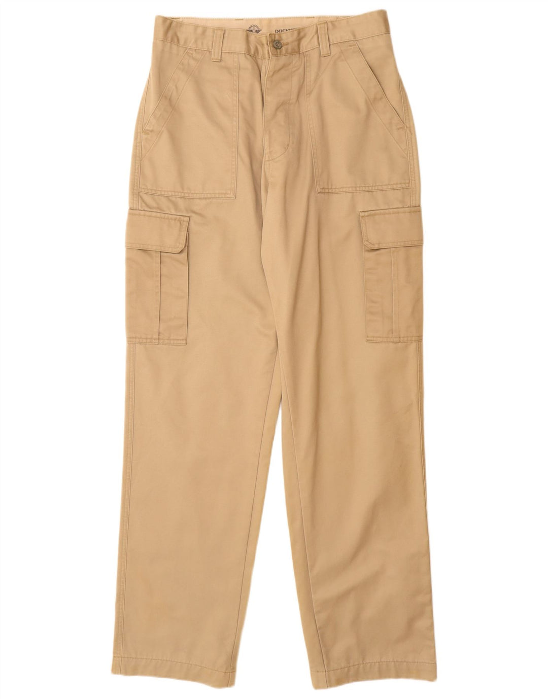 Pantaloni cargo dritti da uomo Dockers W33 L34 in cotone beige