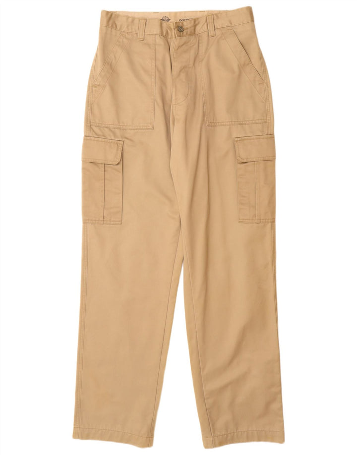 Pantaloni cargo dritti da uomo Dockers W33 L34 in cotone beige