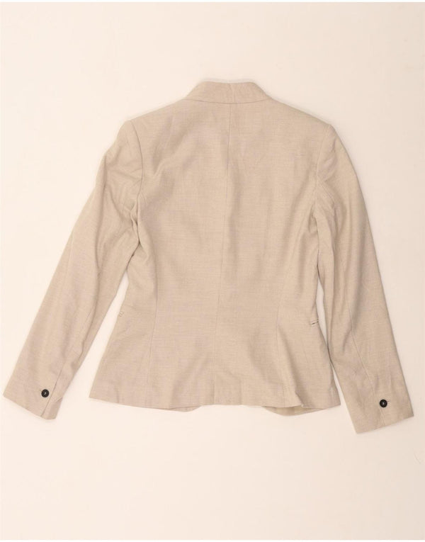 Giacca Blazer a 1 Bottone da Donna ZARA EU 36 XS Beige Poliestere