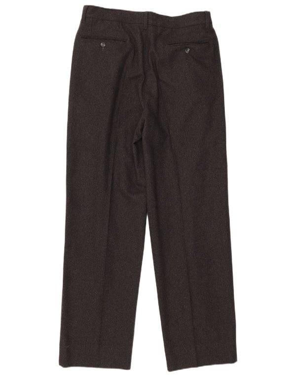 Pantaloni casual vintage da uomo con pepped IT 48 Medium W30 L31 Lana grigia