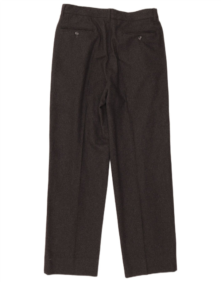 Pantaloni casual vintage da uomo con pepped IT 48 Medium W30 L31 Lana grigia