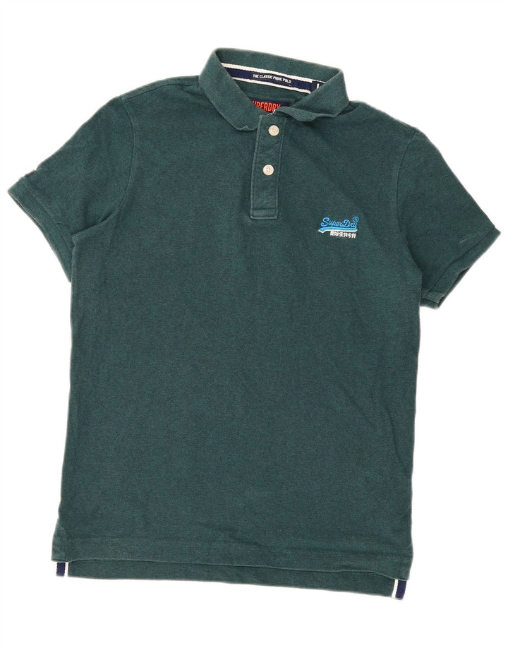 Polo da uomo Superdry grande in cotone verde