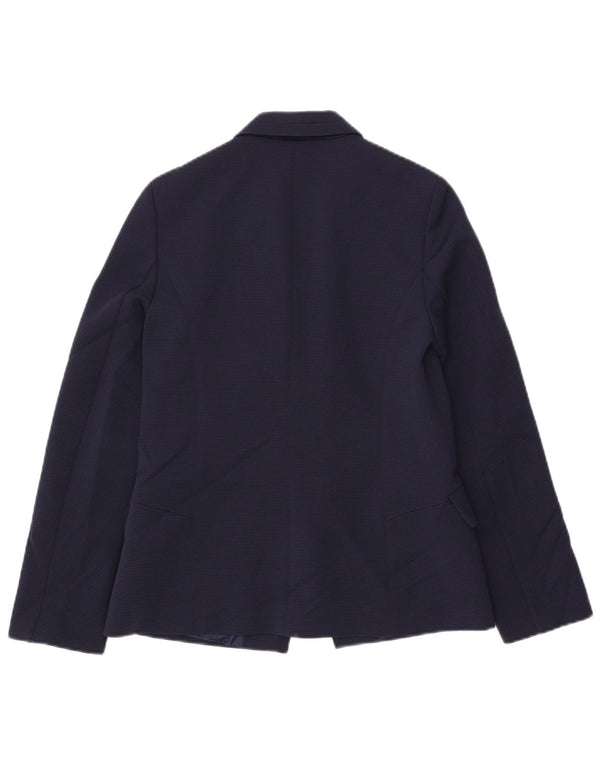 Giacca blazer aperta da donna Oasis UK 10 piccola poliestere blu navy