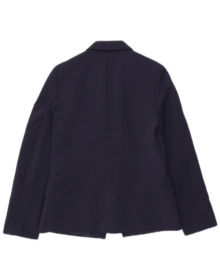 Giacca blazer aperta da donna Oasis UK 10 piccola poliestere blu navy